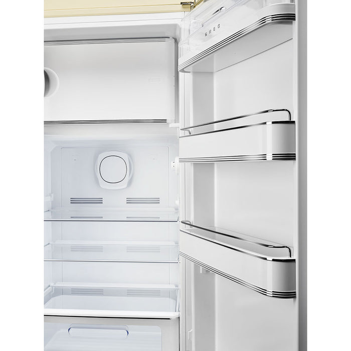 Smeg 60cm Retro Style Fridge With Icebox, Right Hand Hinged - Cream | SMG FAB28RCR5UK