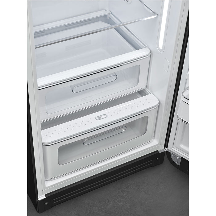 SMEG Refrigerator Smeg 60cm Retro Style Fridge With Icebox (6), Right Hand Hinged - Black Board | SMG FAB28RDBB6 IRWINS MEGASTORE