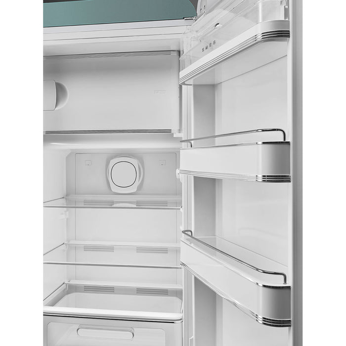 Smeg 60cm Retro Style Fridge With Icebox, Right Hand Hinged - Emerald Green | SMG FAB28RDEG5