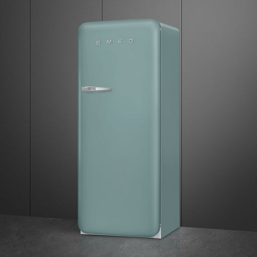 Smeg 60cm Retro Style Fridge With Icebox, Right Hand Hinged - Emerald Green | SMG FAB28RDEG5