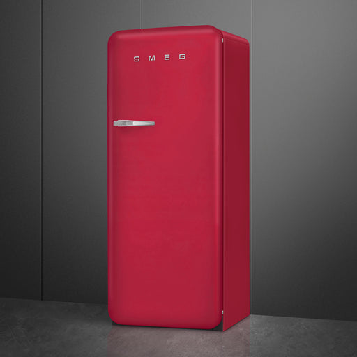 Smeg 60cm Retro Style Fridge With Icebox, Right Hand Hinged - Ruby Red | SMG FAB28RDRB5