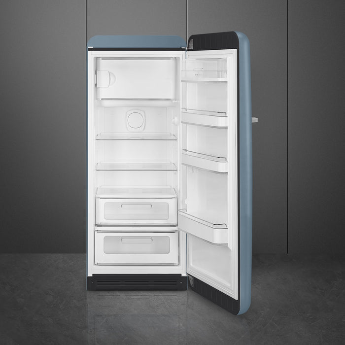 SMEG Refrigerator Smeg 60cm Retro Style Fridge With Icebox (6), Right Hand Hinged - Storm Blue | SMG FAB28RDSB6 IRWINS MEGASTORE