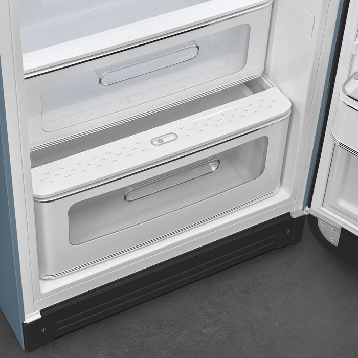 SMEG Refrigerator Smeg 60cm Retro Style Fridge With Icebox (6), Right Hand Hinged - Storm Blue | SMG FAB28RDSB6 IRWINS MEGASTORE