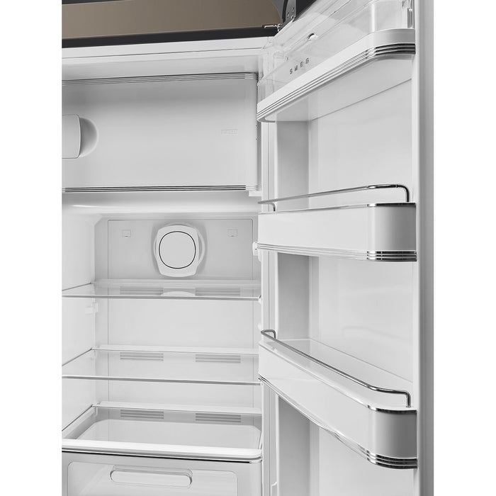 Smeg 60cm Retro Style Fridge With Icebox, Right Hand Hinged - Taupe | SMG FAB28RDTP5