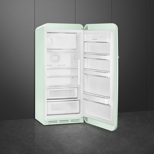 Smeg 60cm Retro Style Fridge With Icebox, Right Hand Hinged - Pastel Green | SMG FAB28RPG5UK
