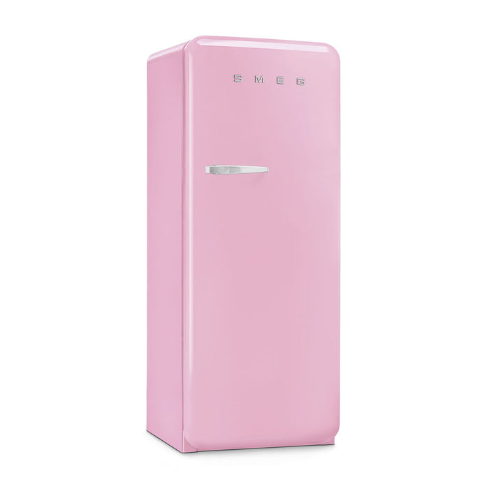 Smeg 60cm Retro Style Fridge With Icebox, Right Hand Hinged - Pink | SMG FAB28RPGK5UK
