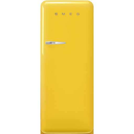 Smeg 60cm Retro Style Fridge With Icebox, Right Hand Hinged - Yellow | SMG FAB28RYW5UK