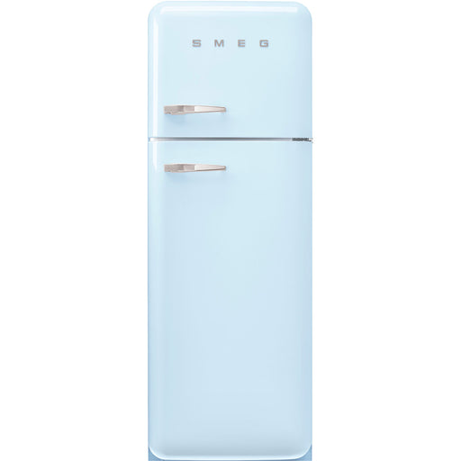 Smeg 60cm Retro Style 80/20 Fridge Freezer, Right Hand Hinge - Pastel Blue | SMG FAB30RPB5UK