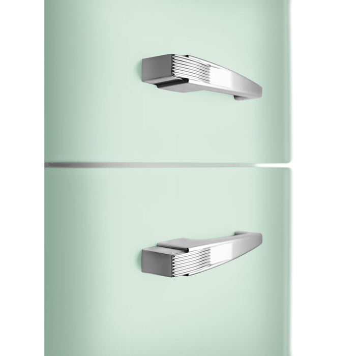 Smeg 60cm Retro Style 80/20 Fridge Freezer, Right Hand Hinge - Pastel Green | SMG FAB30RPG5UK