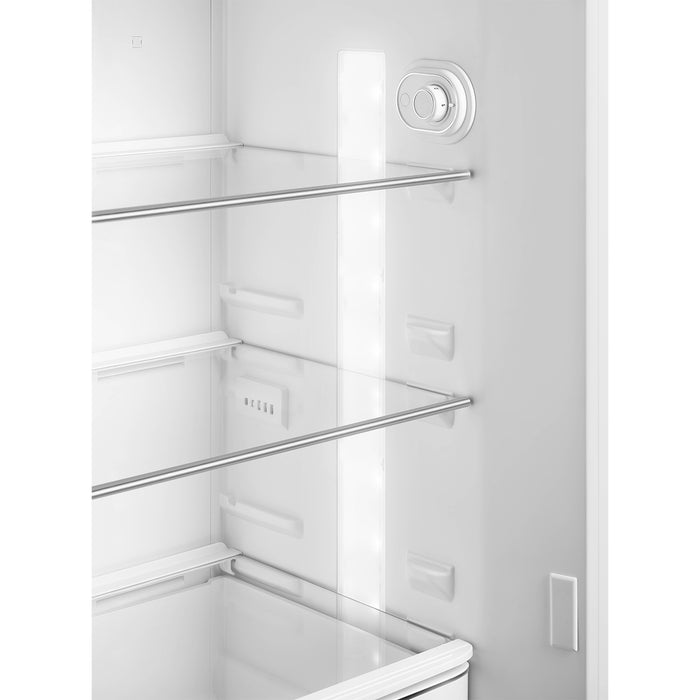 Smeg 60cm Retro Style 80/20 Fridge Freezer, Right Hand Hinge - Pastel Green | SMG FAB30RPG5UK