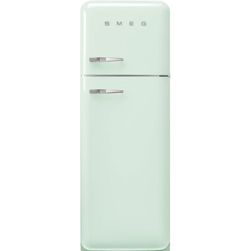 Smeg 60cm Retro Style 80/20 Fridge Freezer, Right Hand Hinge - Pastel Green | SMG FAB30RPG5UK