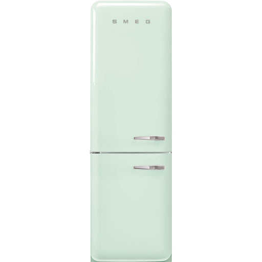 Smeg 60cm Retro Style 60/40 Fridge Freezer with NoFrost, Left Hand Hinge - Pastel Green | SMG FAB32LPG5UK