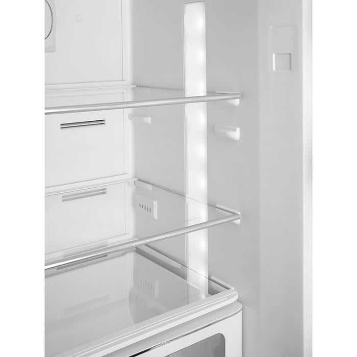 Smeg 60cm Retro Style 60/40 Fridge Freezer with NoFrost, Right Hand Hinge - Cream | SMG FAB32RCR5UK