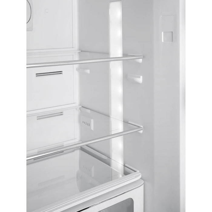 Smeg 60cm Retro Style 60/40 Fridge Freezer with NoFrost, Right Hand Hinge - Pastel Blue | SMG FAB32RPB5UK