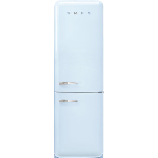 Smeg 60cm Retro Style 60/40 Fridge Freezer with NoFrost, Right Hand Hinge - Pastel Blue | SMG FAB32RPB5UK