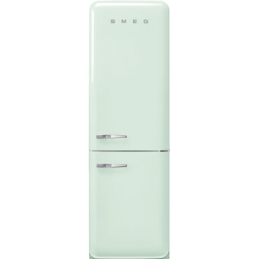 Smeg 60cm Retro Style 60/40 Fridge Freezer with NoFrost, Right Hand Hinge - Pastel Green | SMG FAB32RPG5UK