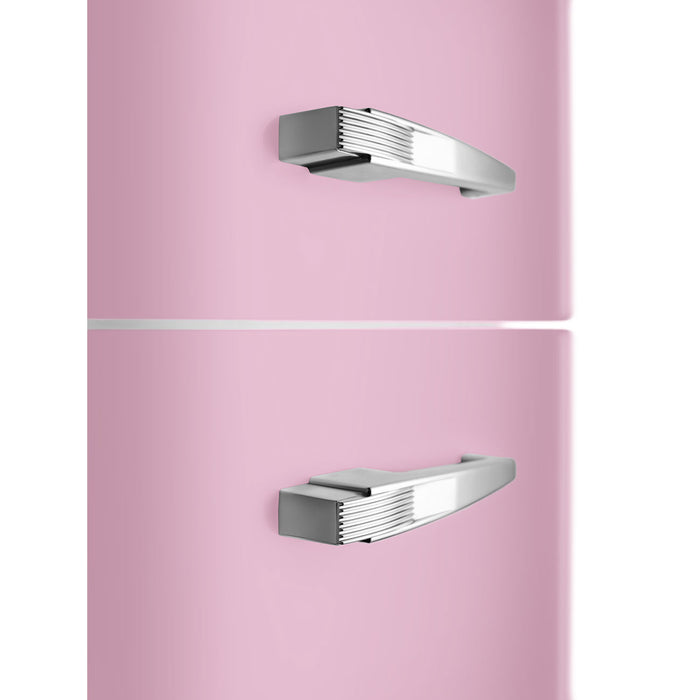 Smeg 60cm Retro Style 60/40 Fridge Freezer with NoFrost, Right Hand Hinge - Pink | SMG FAB32RPK5UK