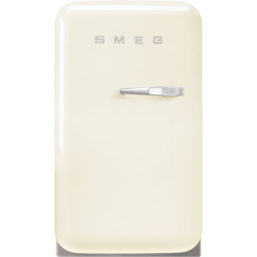 Smeg 40cm Small Retro Style Fridge, Left Hand Hinged - Cream | SMG FAB5LCR5
