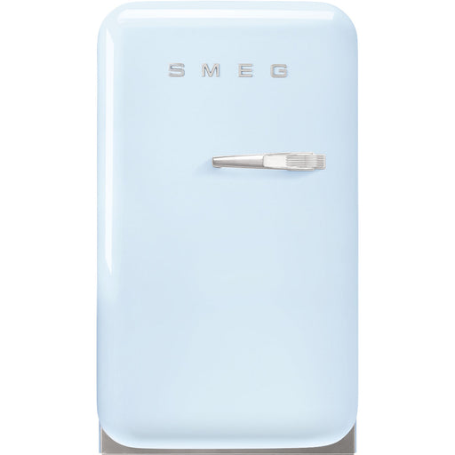 Smeg 40cm Small Retro Style Fridge, Left Hand Hinged - Pastel Blue | SMG FAB5LPB5