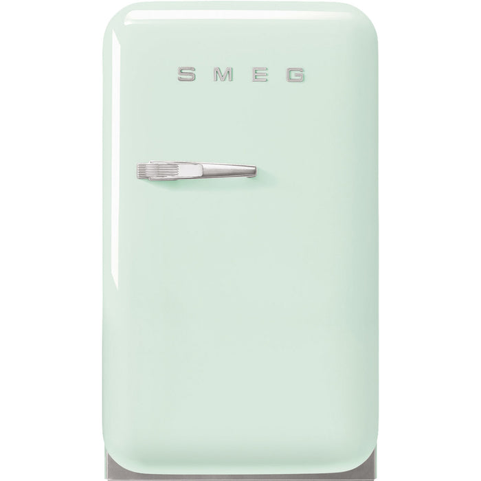 Smeg 40cm Small Retro Style Fridge, Right Hand Hinged - Pastel Green | SMG FAB5RPG5