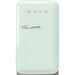 Smeg 40cm Small Retro Style Fridge, Right Hand Hinged - Pastel Green | SMG FAB5RPG5