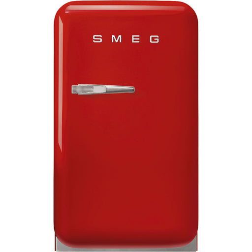 Smeg 40cm Small Retro Style Fridge, Right Hand Hinged- Red | SMG FAB5RRD5