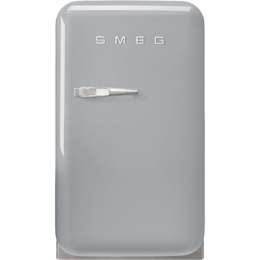 Smeg 40cm Small Retro Style Fridge, Right Hand Hinged - Silver | SMG FAB5RSV5