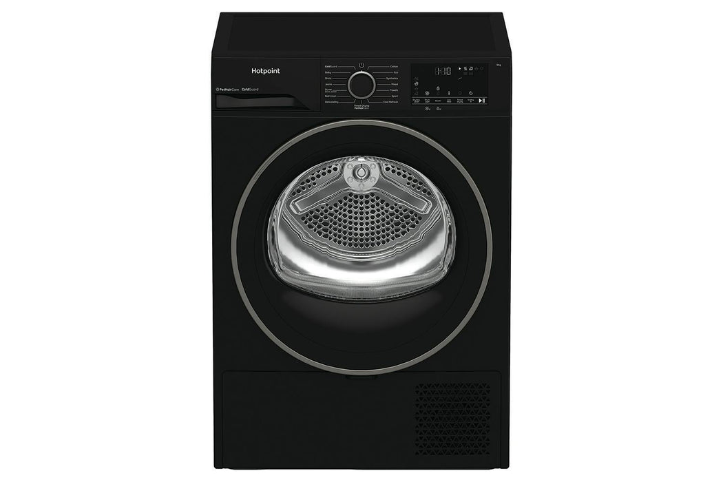 Hotpoint 9kg Freestanding Heat Pump Tumble Dryer - Black | HHDD90BBIRE
