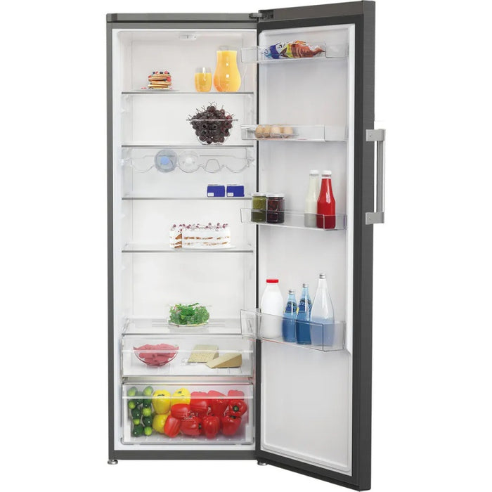 Hotpoint 367L Tall Larder Fridge Low Frost with Fresh Zone - Dark Inox | HPMLS1411XBR4UK
