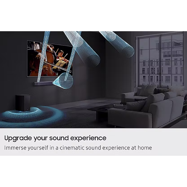 Samsung Q600F 3.1.2ch Soundbar with Subwoofer - Black | HW-Q600F-XU
