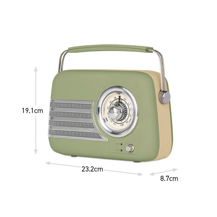 iTek Retro BT Radio - Sage | I60028SAG