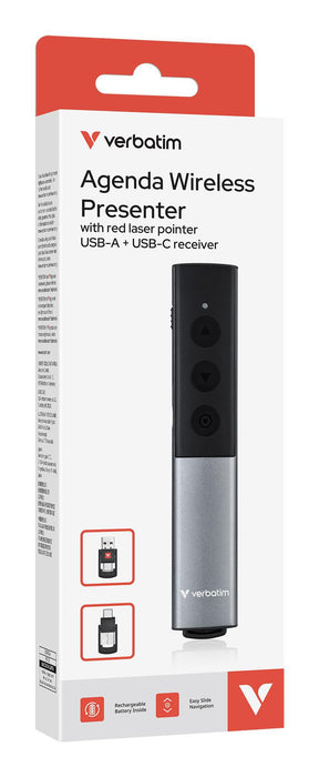 Verbatim Agenda Wireless Presenter with Red Laser Pointer | 32366