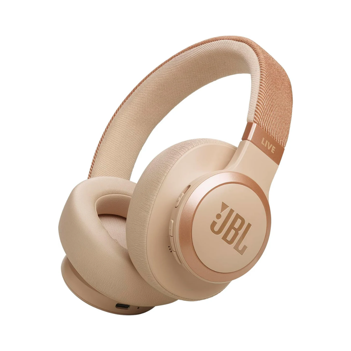 JBL Live 770NC Over-Ear Wireless Noise Cancelling Headphone - Sandstone | JBLLIVE770NCSAT