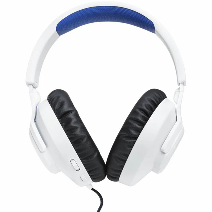 JBL Quantum Driver Over-Ear Wired Gaming Headset - White&Blue | JBLQ100PWHTBLU