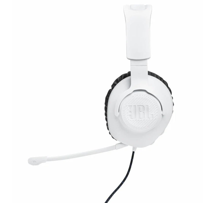 JBL Quantum Driver Over-Ear Wired Gaming Headset - White&Blue | JBLQ100PWHTBLU