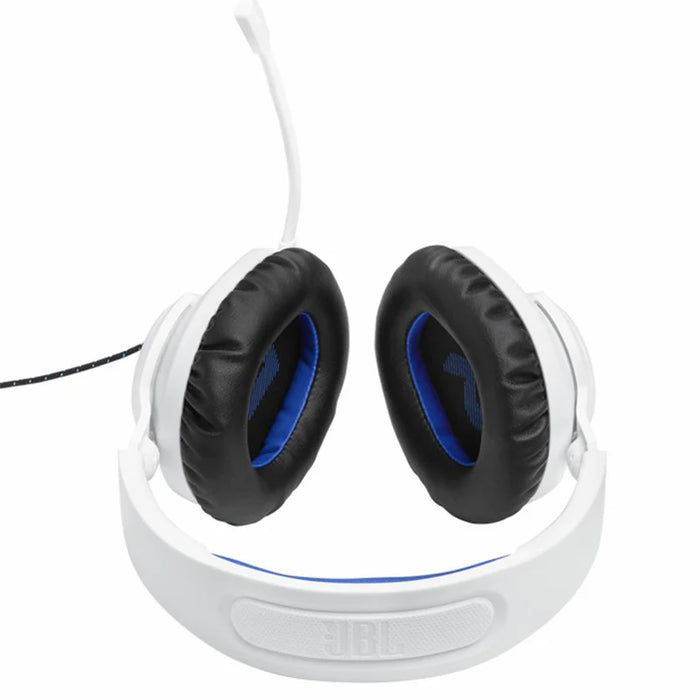 JBL Quantum Driver Over-Ear Wired Gaming Headset - White&Blue | JBLQ100PWHTBLU