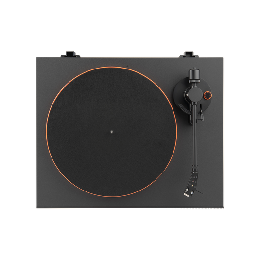 JBL Turntables & Record Players JBL Spinner Bluetooth Turntable Vinyl Record Player - Black/Orange | JBLSPINNERBTBLK IRWINS MEGASTORE