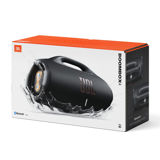 JBL Boombox 4 Portable Waterproof Bluetooth Speaker - Black | JBLBOOMBOX4BLKU