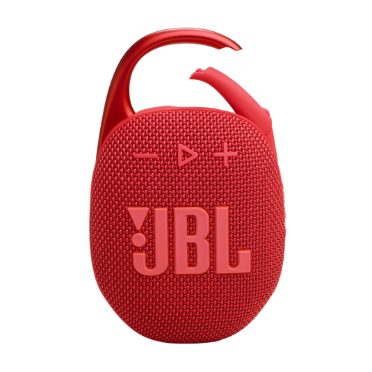 JBL Clip 5 Portable Bluetooth Speaker with Carabiner - Red | JBLCLIP5RED