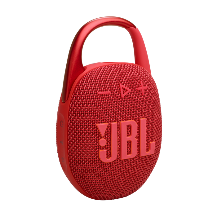 JBL Clip 5 Portable Bluetooth Speaker with Carabiner - Red | JBLCLIP5RED