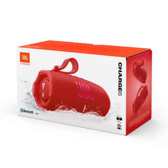 JBL Charge 6 Portable Waterproof Bluetooth Speaker with Powerbank - Red | JBLCHARGE6RED