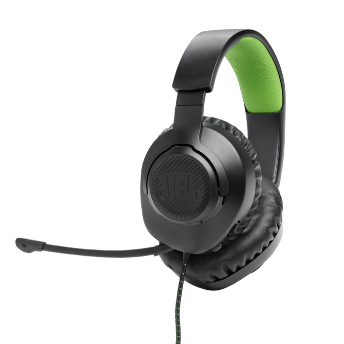 JBL Quantum 100M2 Wired Over-Ear Gaming Headset | JBLQ100XBLKGRN