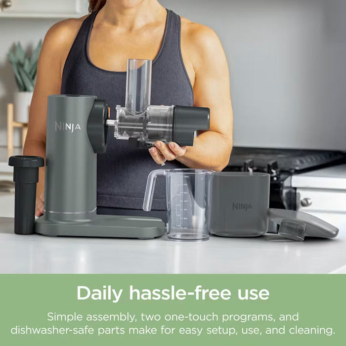 Ninja 3-in-1 Cold Press Juicer, Slicer and Shredder 150W - Grey | JC152UK