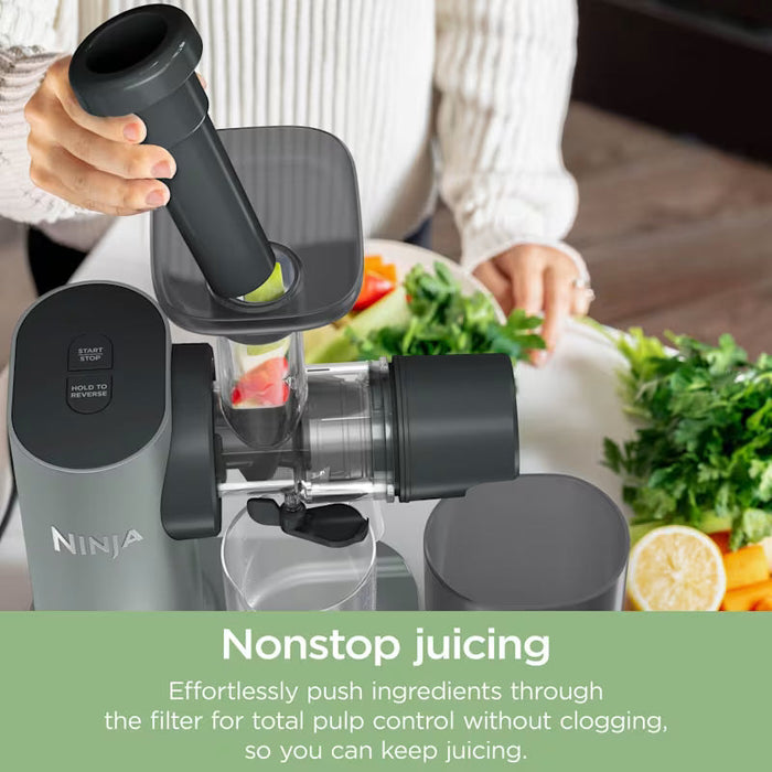 Ninja 3-in-1 Cold Press Juicer, Slicer and Shredder 150W - Grey | JC152UK