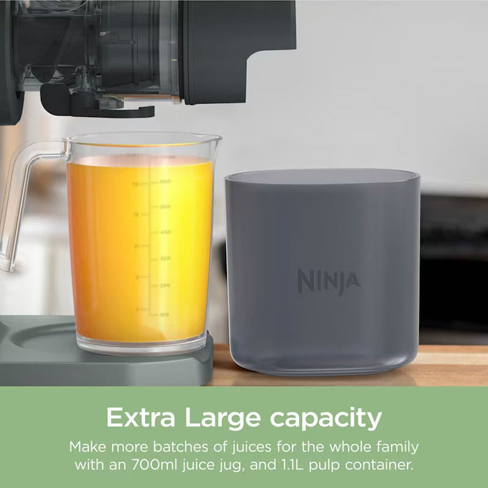 Ninja 3-in-1 Cold Press Juicer, Slicer and Shredder 150W - Grey | JC152UK