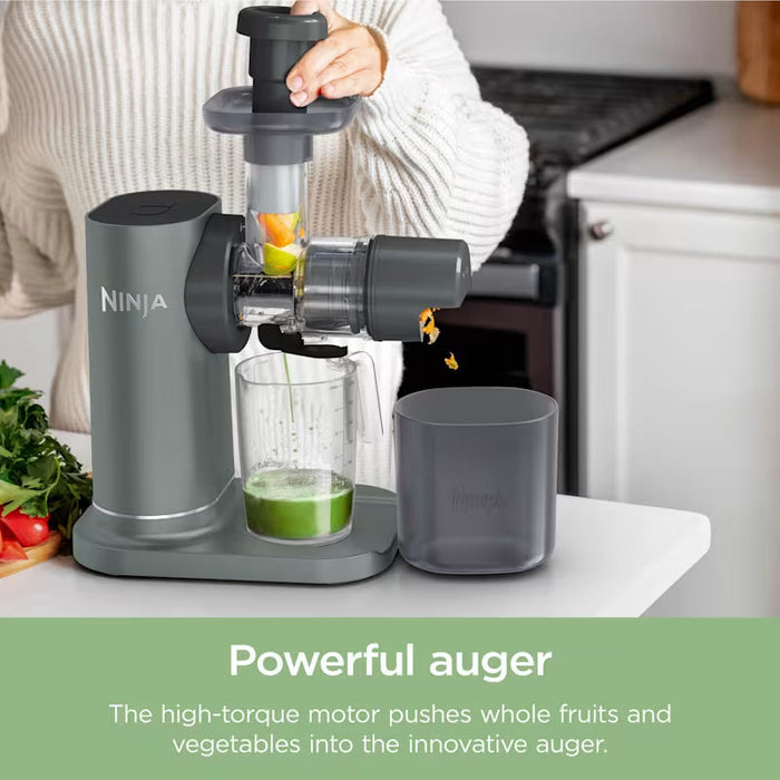 Ninja 3-in-1 Cold Press Juicer, Slicer and Shredder 150W - Grey | JC152UK