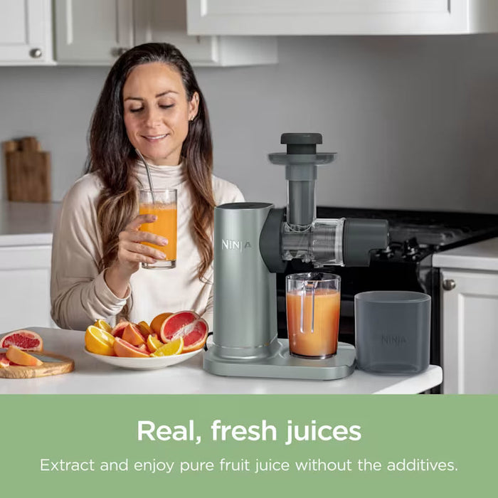 Ninja 3-in-1 Cold Press Juicer, Slicer and Shredder 150W - Grey | JC152UK