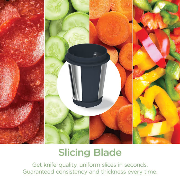 Ninja 3-in-1 Cold Press Juicer, Slicer and Shredder 150W - Grey | JC152UK