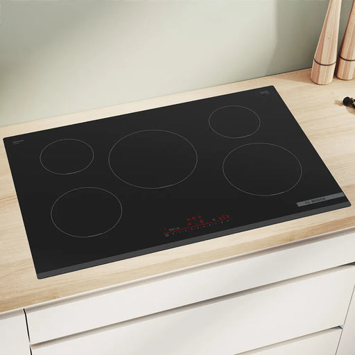 BOSCH Induction Hob BOSCH Series 6 Induction hob 80 cm - Black | PIV831HB1E IRWINS MEGASTORE
