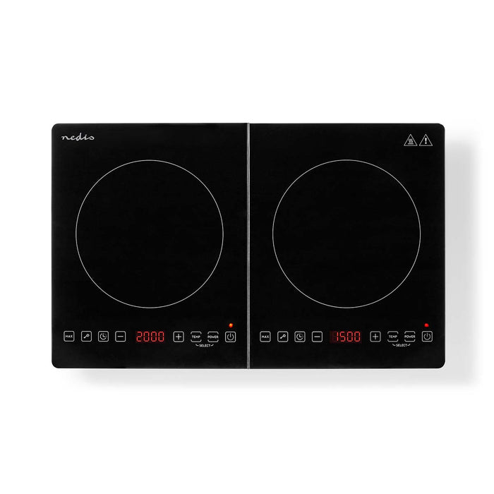 NEDIS Dual Induction Hob 3.5KW - Black | 413683